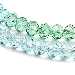 Brins de perles de verre peints transparents&nbsp;DGLA-A034-T6mm-A16