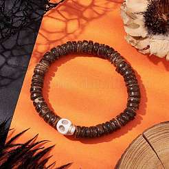 Stretch-Armbänder aus Kokosnuss-Scheibenperlen&nbsp;BJEW-JB10465-02