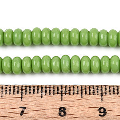 Perle di vetro verniciate a spruzzo opaco&nbsp;GLAA-ZX008-4mm-18B