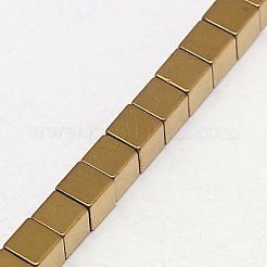 Galvanisieren unmagnetische synthetischen Hämatitkornen Stränge&nbsp;G-J170A-4x4mm-07