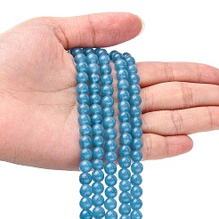 Chapelets de perles de jade blanche naturelle&nbsp;X-G-G051-R1-6mm