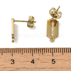 Placcatura ionica (ip) 304 acciaio inossidabile orecchini a perno&nbsp;STAS-I206-63G