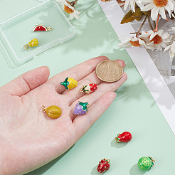 9pcs 9 styles pendentifs en laiton&nbsp;KK-PH0012-71