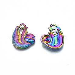 Regenbogenfarbene legierung anhänger&nbsp;PALLOY-N156-213