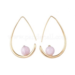 Orecchini pendenti naturali kunzite&nbsp;EJEW-JE03593-01
