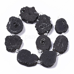 Elettrodeposte perle di quarzo naturale fili&nbsp;G-R461-04A