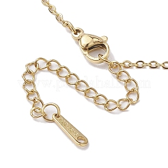 Collana con pendente in ottone con zirconia cubica&nbsp;NJEW-JN04690-02