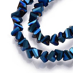 Chapelets de perles en verre électroplaqué&nbsp;GLAA-N024-4mm-02