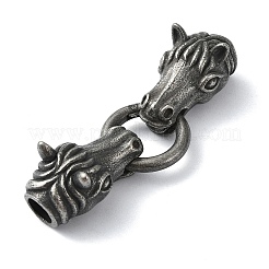 Anelli a molla in acciaio inossidabile 304 in stile tibetano&nbsp;FIND-Z046-02AS-03