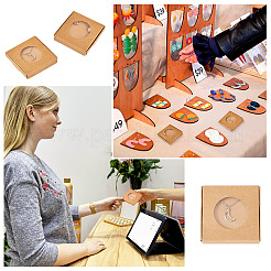 Quadratische Schmuckaufbewahrungsboxen aus Kraftpapier&nbsp;CON-TAC0001-04C