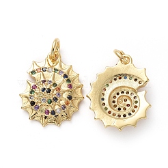 Pendentifs en laiton avec zircon cubique micro pavé&nbsp;KK-I658-45G