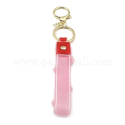 Blumen-Schlüsselanhänger aus PVC-Seil&nbsp;LS-KEYC-B015-01LG-03