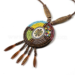 Colliers pendentifs en verre&nbsp;NJEW-Q349-01B