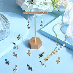 80 pièces 4 couleurs pendentifs clé de sol en alliage de style tibétain&nbsp;FIND-SC0006-82
