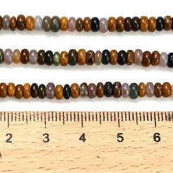 Natur Ozean Jaspis Perlen Stränge&nbsp;G-L635-A14-4x2mm