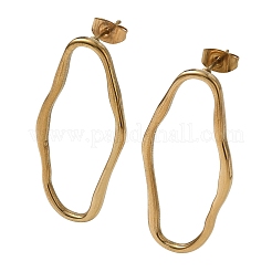 Ohrstecker aus 304 Edelstahlnuggets für Damen&nbsp;SA-CBA21A8-02G