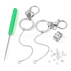 Kits para hacer llaveros de lápiz labial de acero inoxidable 304&nbsp;DIY-TA0014-03