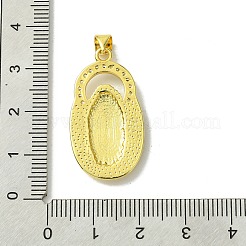 Vrais pendentifs en laiton plaqué 18k or véritable micro pavé zircone cubique&nbsp;KK-H472-18G