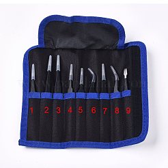 Antistatisches Pinzettenset aus Edelstahl&nbsp;TOOL-WH0119-01