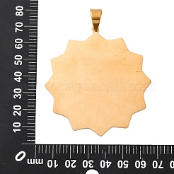 304 Edelstahl große Anhänger&nbsp;STAS-U043-07A-G
