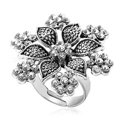 Bagues ouvertes en alliage et strass&nbsp;WGD54B8-01