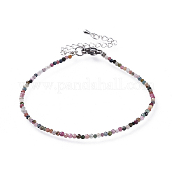 Braccialetti di perline di tormalina multicolore naturale&nbsp;BJEW-JB04555-06