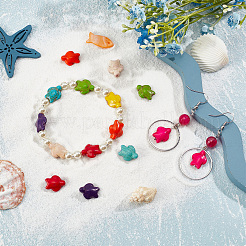 Kit fai da te per realizzare braccialetti elastici con perline di tartaruga&nbsp;DIY-SC0015-28A-B