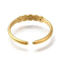 Componentes de anillo de puño abierto de acero inoxidable 304 con recubrimiento iónico (IP)&nbsp;RJEW-U017-25G