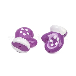 Peinture cuite perles d'émail en verre&nbsp;LAMP-R004-07D