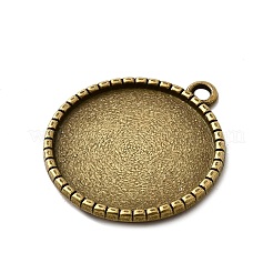 Tibetischen stil Anhänger Fassungen für Cabochons&nbsp;TIBEP-K020-06AB-NF