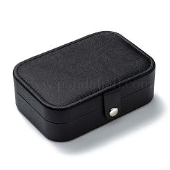 Scatole di gioielli con bottoni in pelle pu&nbsp;CON-P012-03B