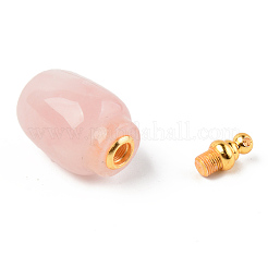 Zu öffnende Parfümflaschenanhänger aus natürlichem Edelstein&nbsp;X-G-R478-004A
