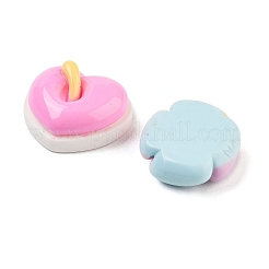 Cabochons décodés en résine opaque&nbsp;RESI-H165-09