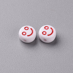 Perle acriliche opache bianche&nbsp;MACR-N008-42-A04