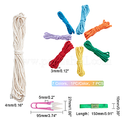 DIY Regenbogen Stricken Häkeln Gobelin Kit&nbsp;DIY-WH0257-11