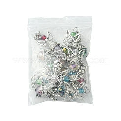 20 Stück Engel-Anhänger aus Glas und Acryl in 5 Farben.&nbsp;HJEW-FS00016