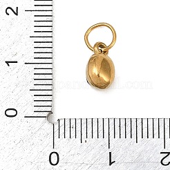 Geburtsstein-Anhänger aus Edelstahl 304 mit Strassen&nbsp;STAS-L312-02G-02