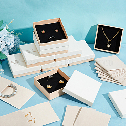 Geschenkboxen zur Schmuckaufbewahrung aus Pappe&nbsp;LS-CON-WH0084-61A