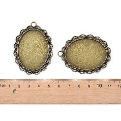 Filigrane Wrap oval Legierung Anhänger Fassungen&nbsp;PALLOY-N0088-20AB-NF