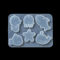 Seestern/Wal/Oktopus Anhänger DIY Silhouette Silikonform&nbsp;DIY-K073-09A