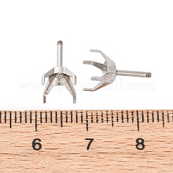 Ohrstecker-Beschläge aus Edelstahl 304&nbsp;STAS-B091-02B-08P