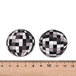 Anhänger aus Acryl mit bedrucktem Tartan&nbsp;X-OACR-T028-12