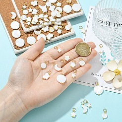 70 pièces 7 styles pendentifs en coquille d'eau douce naturelle&nbsp;PALLOY-YW00218