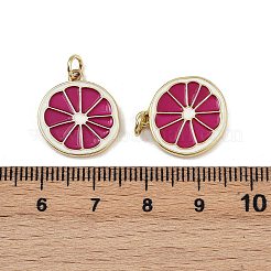 Ciondoli smaltato in ottone&nbsp;KK-H072-14G-04
