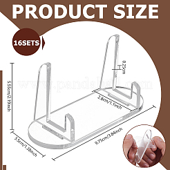 Bases d'affichage en acrylique pour bloc de cartes&nbsp;ODIS-WH0106-13A