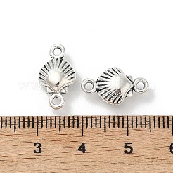 Dijes de conector con forma de concha de aleación de estilo tibetano&nbsp;TIBE-S324-13AS