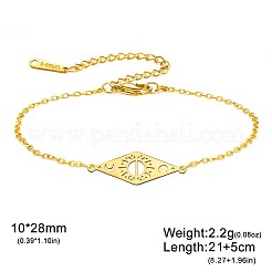 Bracelet de cheville unisexe en acier inoxydable 304&nbsp;WG9D81D-02