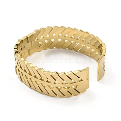 304 Edelstahl Pavé Kristall Strass ausgehöhlte Scharnier Armreifen für Frauen&nbsp;BJEW-D044-01B-G