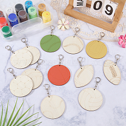 36 pz decorazioni pendenti in legno&nbsp;AJEW-CN0007-02A