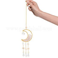 Candelabro de vidrio colgante de bala de vidrio decoraciones&nbsp;HJEW-PH01778-04